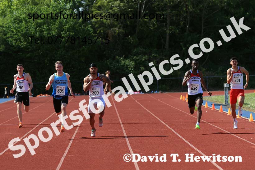 SSenior mens 200 metres, 2025 North Eastern Track and Field Champs., Shildon, County Durham. Photo: David T. Hewitson/Sports for All Pics